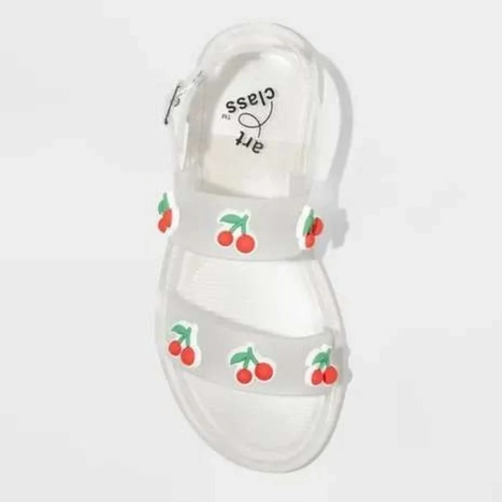 Girls' Art Class Cherry Red Saniah‎ Jelly Sandals 1 New With Tags